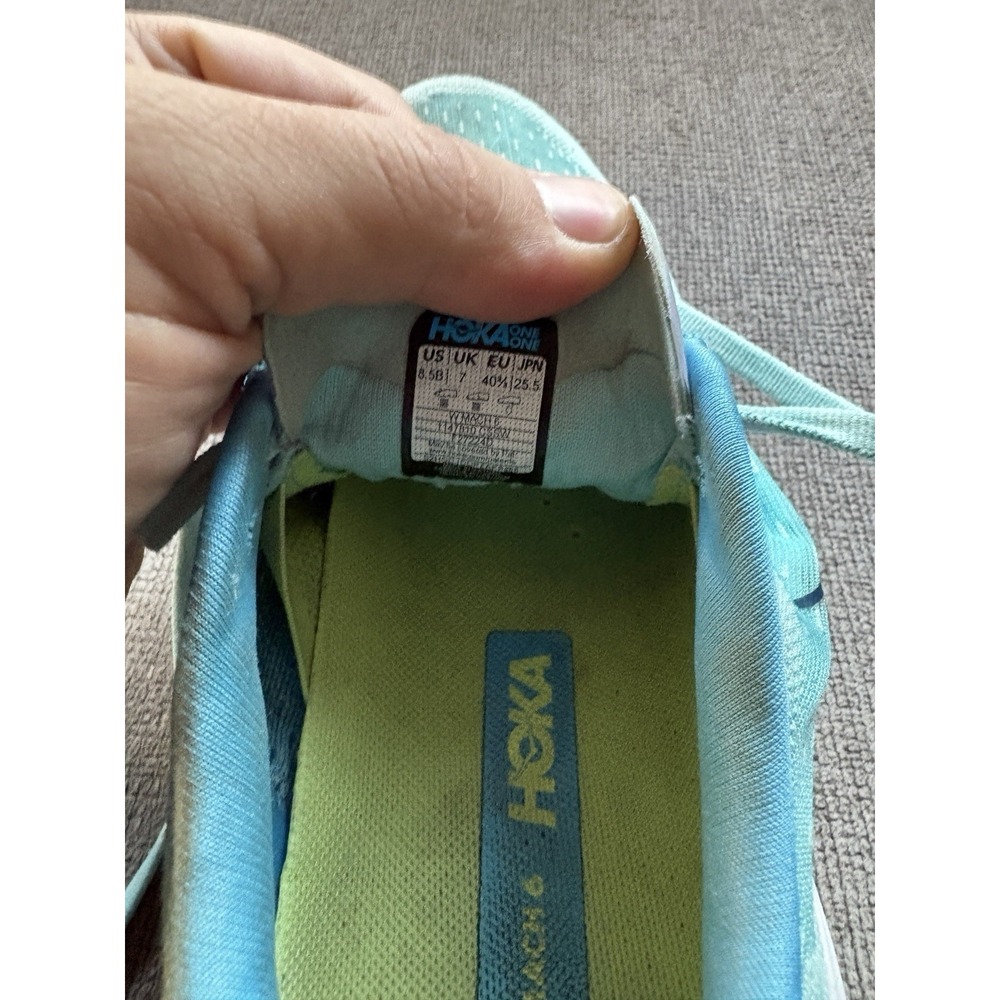 Hoka One One‎ Womens Mach 6 1147810 CSSW Blue Running Shoes Sneakers Size 8.5B - Picture 7 of 8